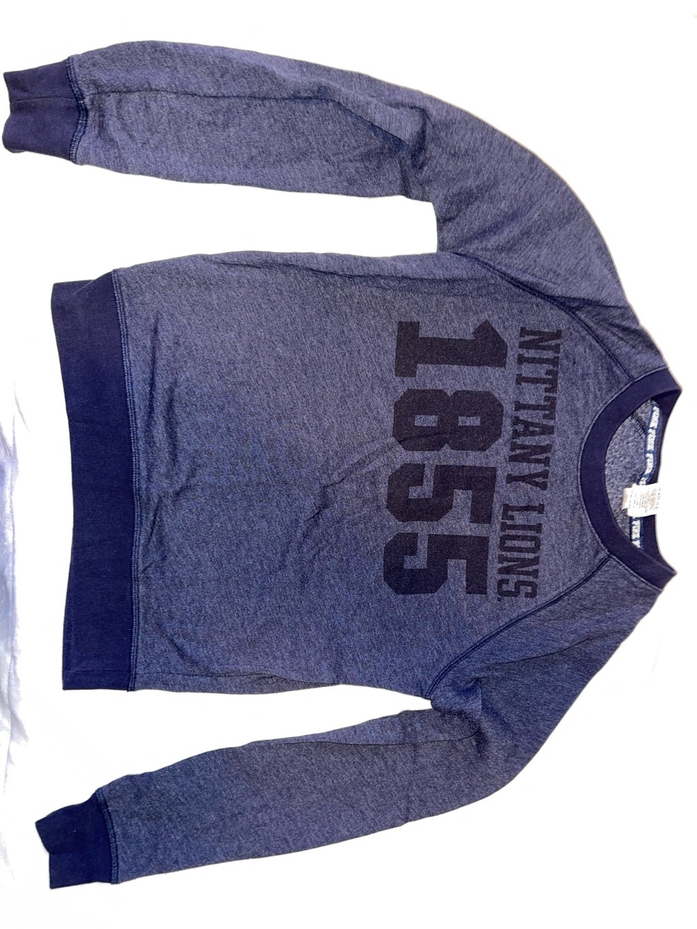 Nittany Lions 1855 Heather Navy Crewneck Sweatshirt